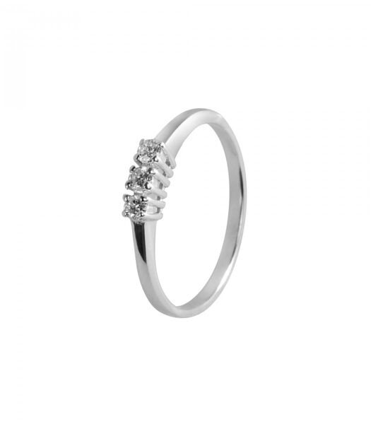 Bague en or blanc 375 B-CLASSIC