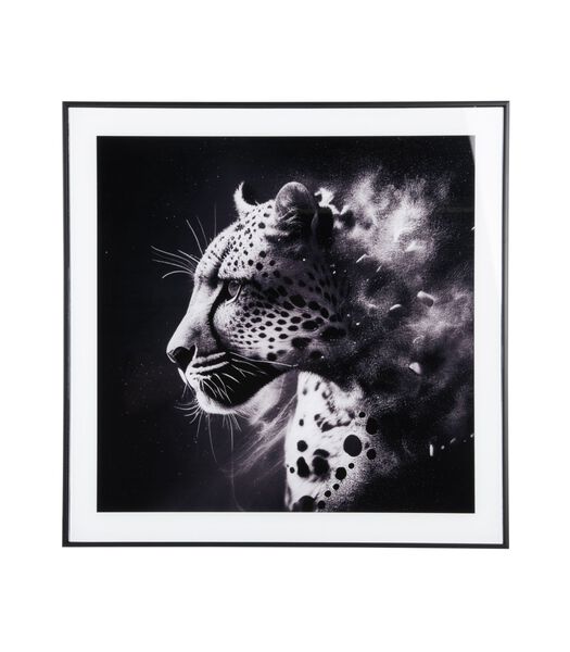 Décoration murale Leopard - Noir - 2x50x50cm