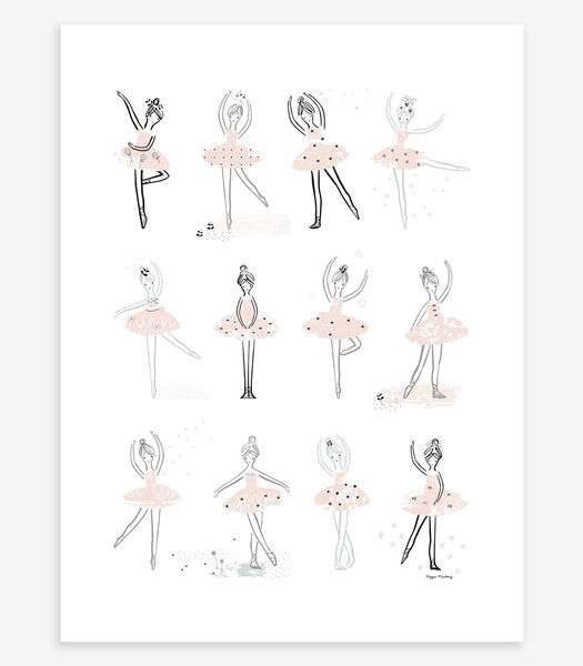 Affiche seule danseuses classiques Ballerina, Lilipinso