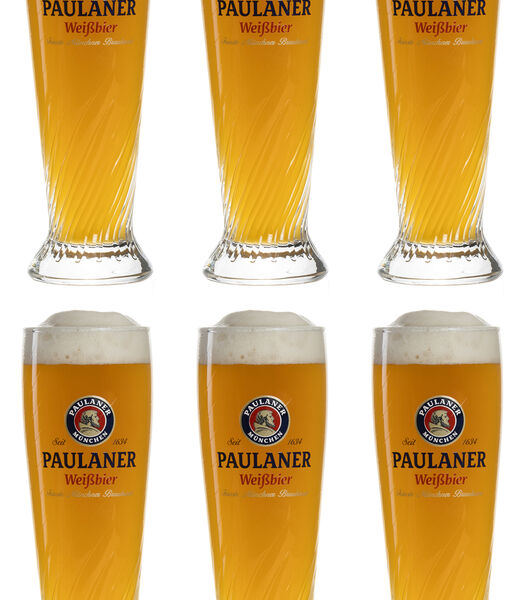 Bierglazen Weizen - 300 ml - 6 stuks