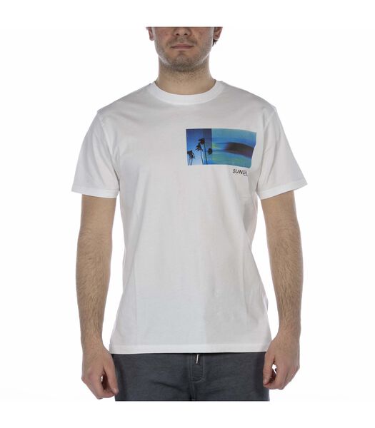 T-Shirt Sundek Printed Bianco