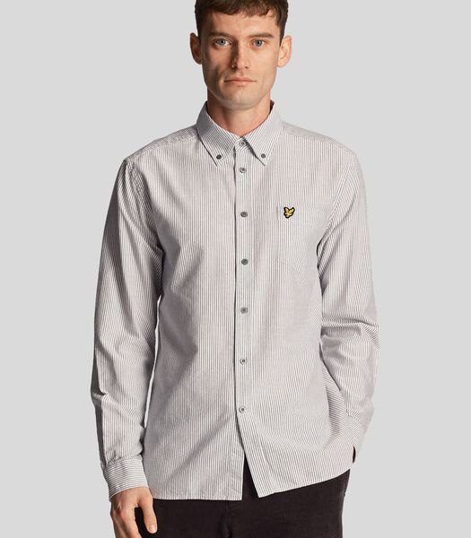 Gestreept Oxford overhemd