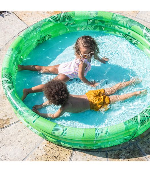 Opblaasbaar kinderzwembad Tropical 3 ringen - 150 cm