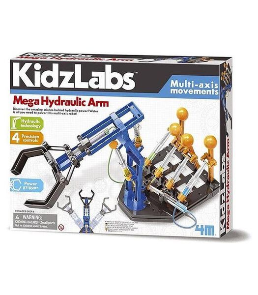 Kidzlabs: mega hydraulische arm 48x28cm (geassembleerd)