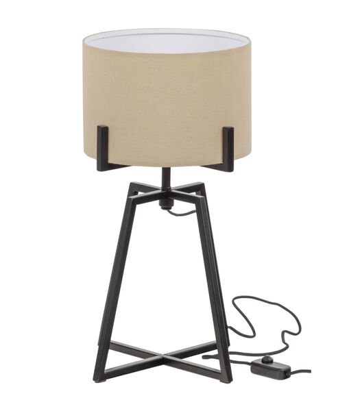 Lampe De Table  - Coton/Métal - Naturel - 60x35x35  - Holly