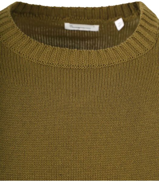 KnowledgeCotton Apparel Pull Vert Olive