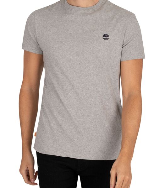 Dun River slim T-shirt met ronde hals